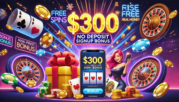 300 no deposit signup bonus
